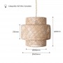 Suspension en Bambou Naturel "Onna"