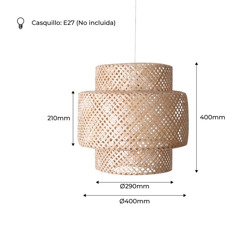 Suspension en Bambou Naturel "Onna" Suspension en Bambou Naturel "Onna"