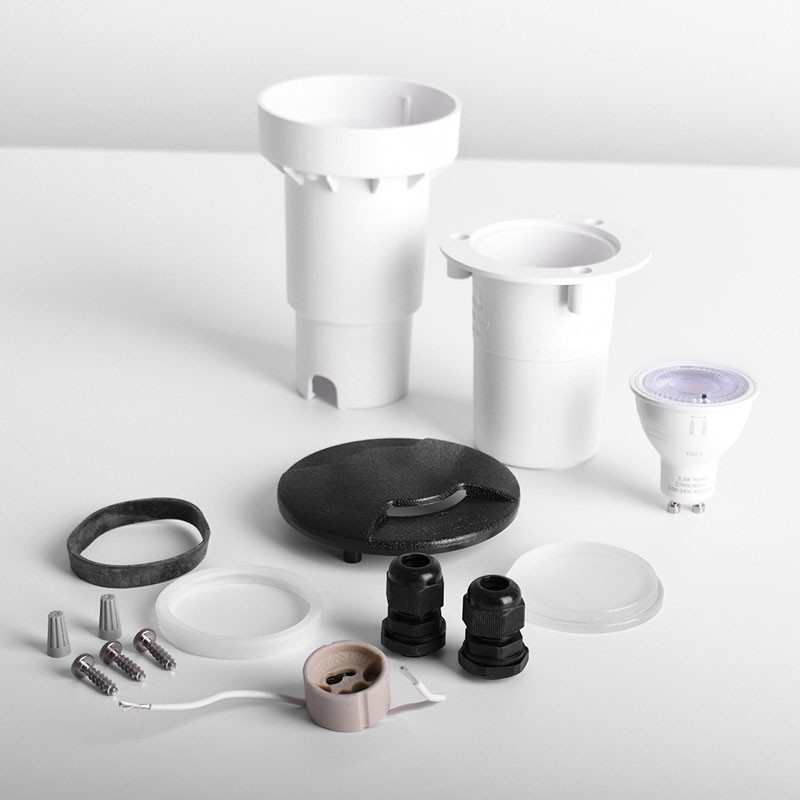 FUMAGALLI CECI 90 2L GU10 3.5W LED spot encastré pour installation au sol FUMAGALLI CECI 90 2L GU10 3.5W LED spot encastré pour installation au sol