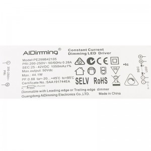 Driver Triac dimmable 25-42VDC 1050MA