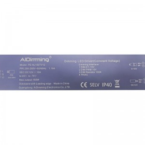 Driver dimmable Triac 150W 12V 12A IP40