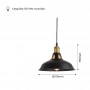 dimension lampe suspendue