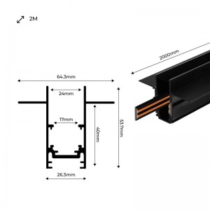 Dimensions du rail magnétique