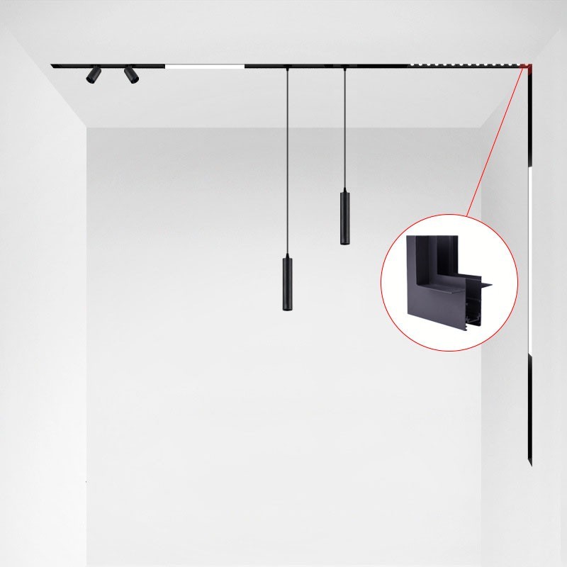 Raccord en L rail pour créer des formes