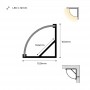 Dimensions embout de finition pour profilé d'angle PXG-1616