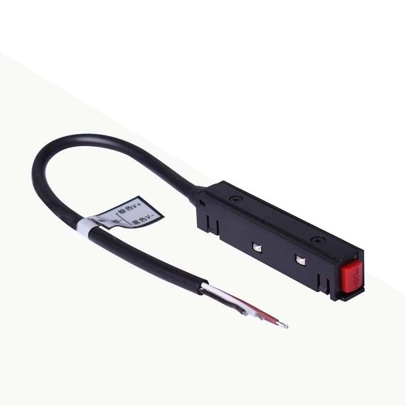 Connecteur d'alimentation avec câble pour rail magnétique
