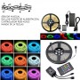 KIT RUBAN LED RGB MUSICAL 5M , SOURCE D'ALIMENTATION 12V, CONTRÔLEUR MUSICAL 24 TOUCHES KIT RUBAN LED RGB MUSICAL 5M , SOURCE D'ALIMENTATION 12V, CONTRÔLEUR MUSICAL 24 TOUCHES
