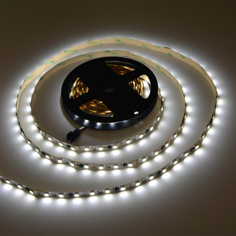 RUBAN LED IC DIGITAL 12V DC 72W 10MM 5 MÈTRES BLANC FROID 6000K IP20 (SMD5050 60CH/M) RUBAN LED IC DIGITAL 12V DC 72W 10MM 5 MÈTRES BLANC FROID 6000K IP20 (SMD5050 60CH/M)
