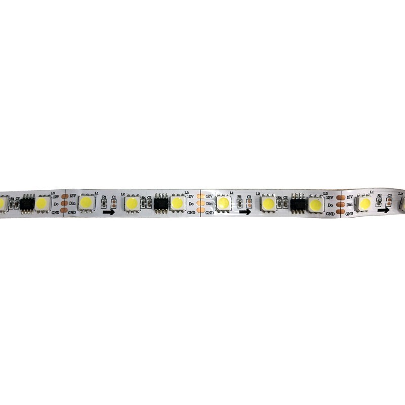 RUBAN LED IC DIGITAL 12V DC 72W 10MM 5 MÈTRES BLANC FROID 6000K IP20 (SMD5050 60CH/M) RUBAN LED IC DIGITAL 12V DC 72W 10MM 5 MÈTRES BLANC FROID 6000K IP20 (SMD5050 60CH/M)