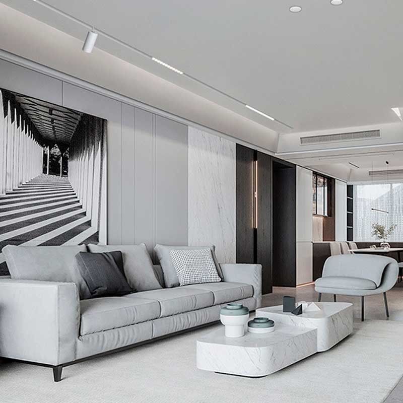 Spot sur rail monophasé avec douille GU10 Spot sur rail monophasé avec douille GU10