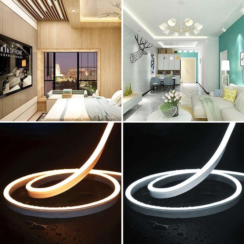 Néon LED flexible 10 mètres 24V 10x18mm IP67 - Kit complet Néon LED flexible 10 mètres 24V 10x18mm IP67 - Kit complet