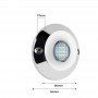 Spot LED submersible 60W blanc froid 12V IP68