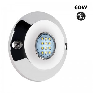 Spot LED submersible 60W blanc froid 12V IP68