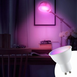 Ampoule LED GU10 RGBWW 5W avec télécommande