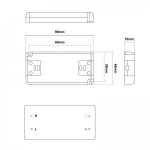 Alimentation 24V 12W IP20 ultra fine