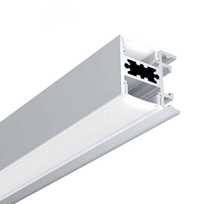 Profilé Aluminium Pour Bande LED 2 Mètres - Largeur 12 Mm, Couverture Transparente, Intérieur, Neuf
