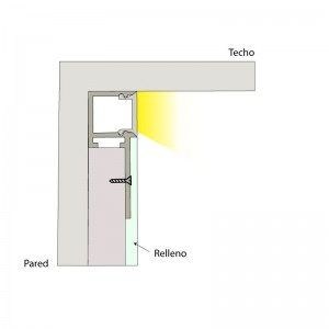 Profil Aluminium Pour Bande Led Diffuseur Laiteux WR-2212 x 1M, bande led  - ruban led