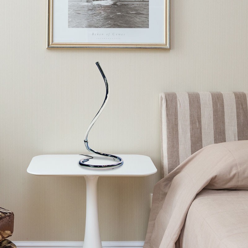 Lampe de chevet chromée Lampe de chevet chromée