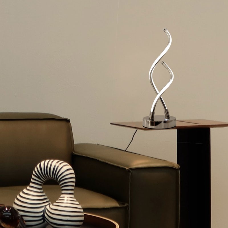 Lampe de table chromée Lampe de table chromée