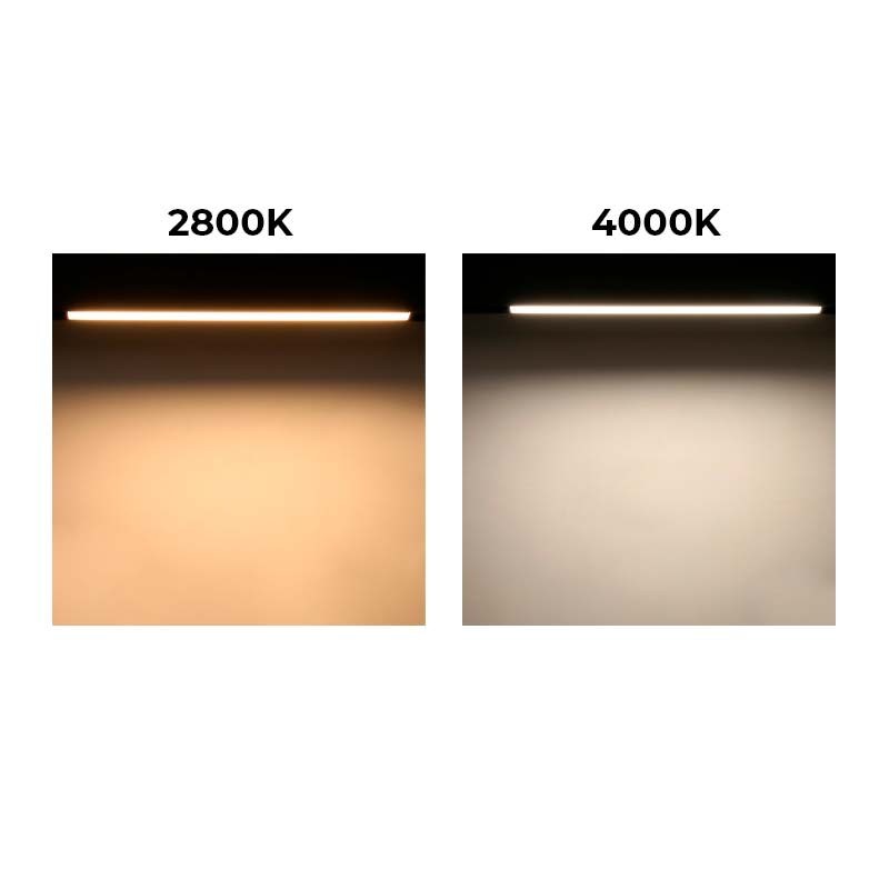 Deux tonalités: blanc chaud et blanc neutre Deux tonalités: blanc chaud et blanc neutre