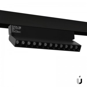 Spot LED linéaire orientable pour rail magnétique 48V - 12W - UGR16