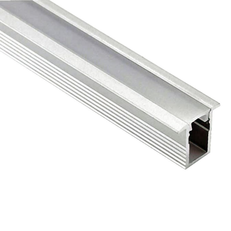 Profilé pour ruban LED 18x12mm en aluminium encastrable 2 mètres