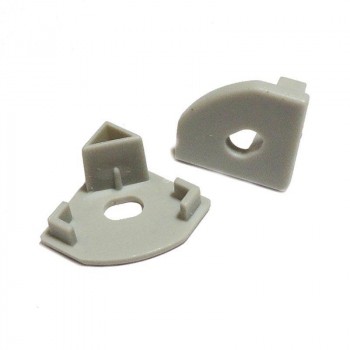 Embout de finition percé pour profilé 19x19 mm (BPERF19x19-45) Embout de finition percé pour profilé 19x19 mm (BPERF19x19-45)