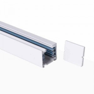 Rail triphasé en saillie pour spots LED - 1 mètre en blanc