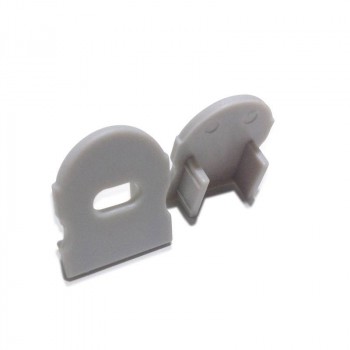 Embout percé pour profilé 17x15mm Embout percé pour profilé 17x15mm