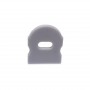 Embout percé pour profilé 17x15mm Embout percé pour profilé 17x15mm