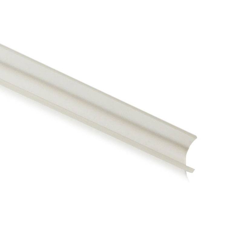 Diffuseur courbé glacé pour profilé 16x16 d'angle 45º Diffuseur courbé glacé pour profilé 16x16 d'angle 45º