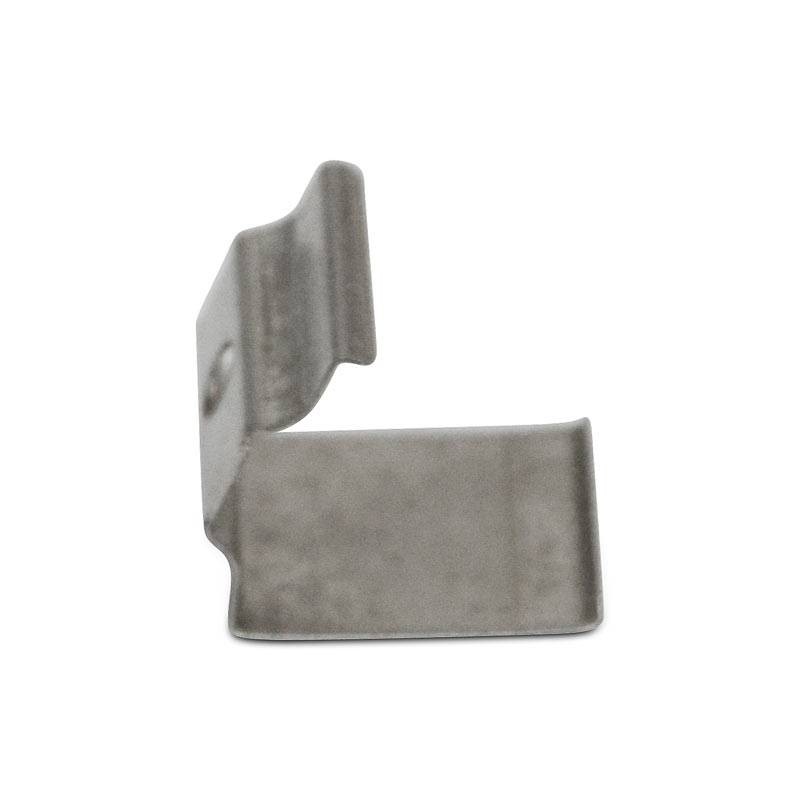 Clip de fixation en métal pour profilé d'angle 16 x 16 mm Clip de fixation en métal pour profilé d'angle 16 x 16 mm