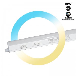 Réglette LED T5 pour dessous de meuble - 150 cm - 18W opal - CCT