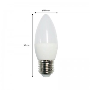 Ampoule LED E27 4.2W Bougie couverture opale