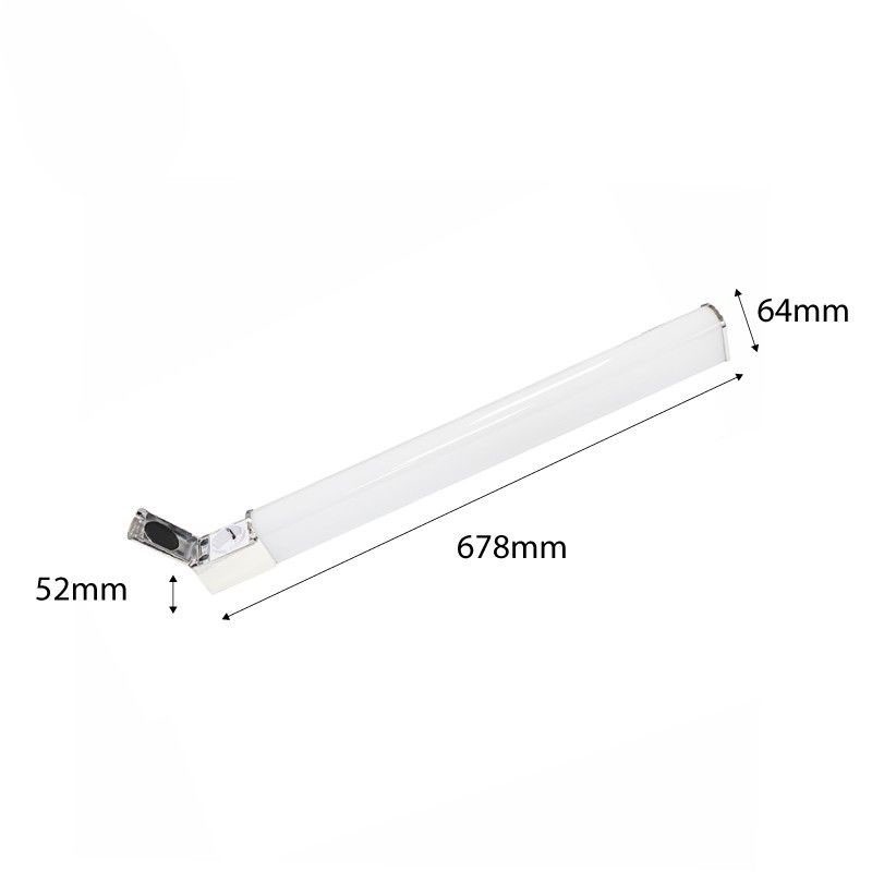 Eclairage de salle de bains LED Calypso L60cm L60 x H1,5 x P11,2 cm - Oskab