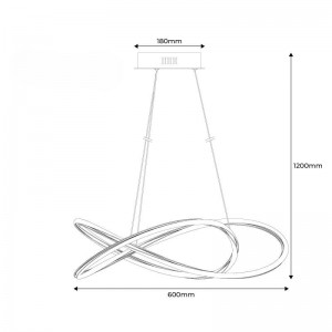 Dimension suspension LED "SOLMU" 43W