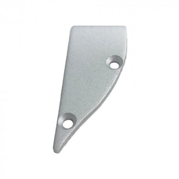 Embout final profilé de surface lèche-mur de 18x44mm (1 u) - Gauche Embout final profilé de surface lèche-mur de 18x44mm (1 u) - Gauche