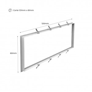 Achat kit encastrable pour panneau LED 120x60cm