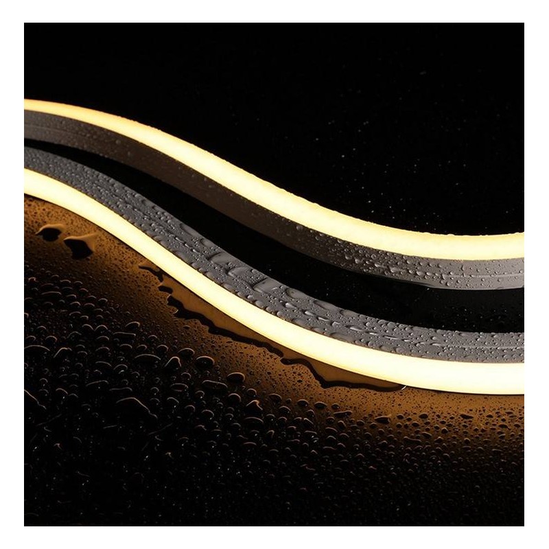 Gaine en silicone flexible 10x18mm pour transformer un ruban LED en néon (5 mètres)