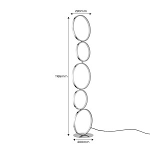 Dimensions de la lampe de pied Natalie