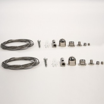 CÂBLE DE SUSPENSION POUR PROFILÉ ALUMINIUM 20 x 27 MM (x 2) CÂBLE DE SUSPENSION POUR PROFILÉ ALUMINIUM 20 x 27 MM (x 2)