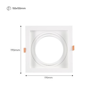 Dimensions : 170 x 170 x 43 mm