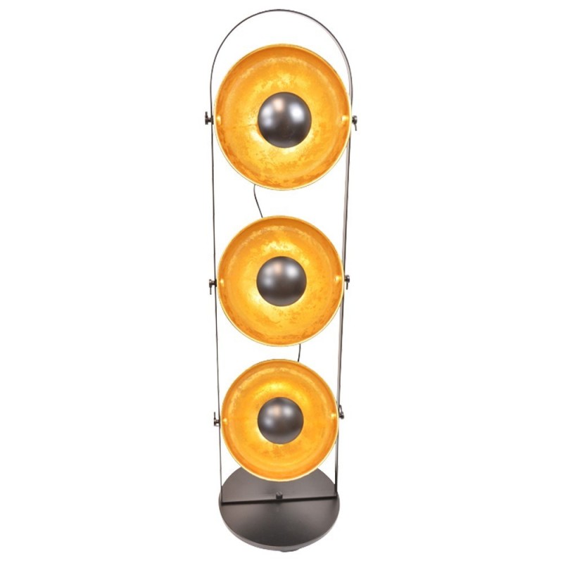 Eclairage vintage 3 têtes dorées