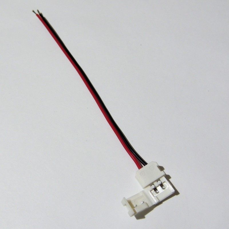 Connecteur ruban LED 8mm monocolore vers alimentation