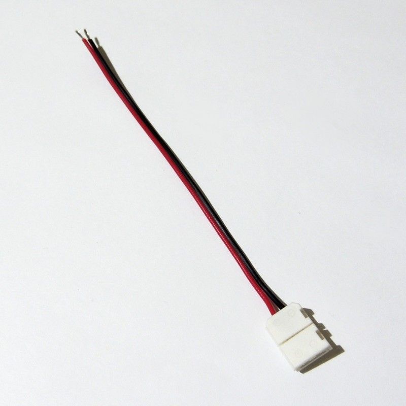 Connecteur ruban LED 8mm monocolore vers alimentation