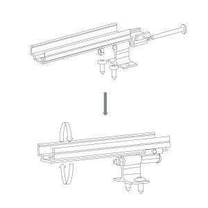 Installation du profilé orientable