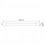 Dimensions Tube LED T8