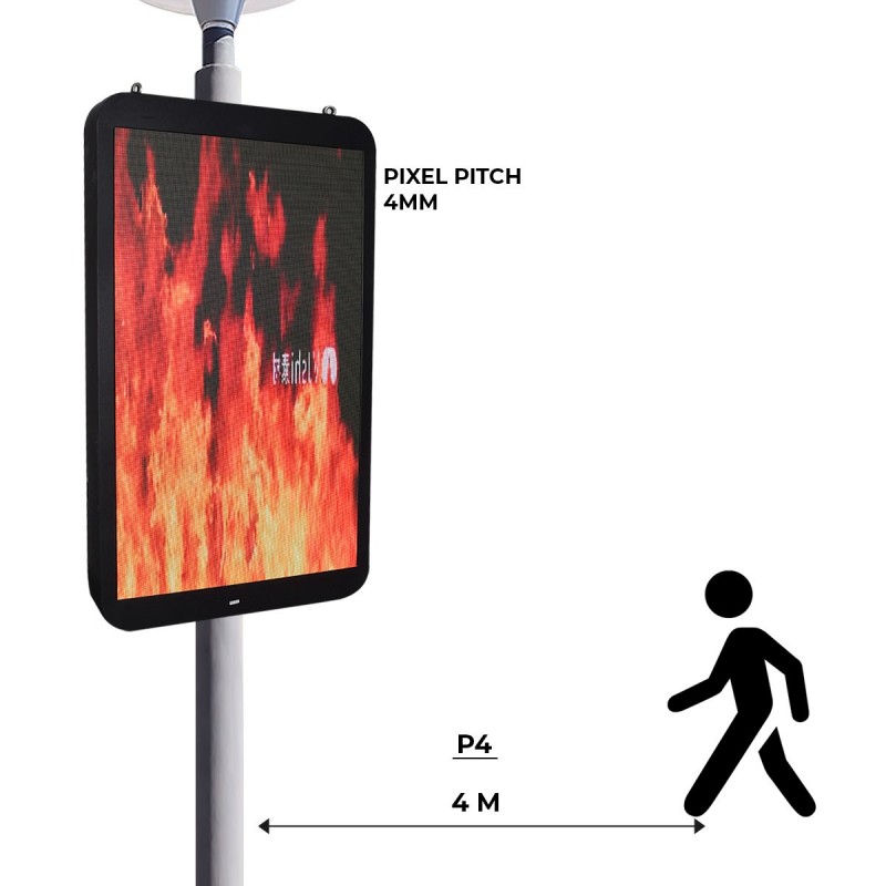Distance de visualisation minimale est de 4 mètres Distance de visualisation minimale est de 4 mètres