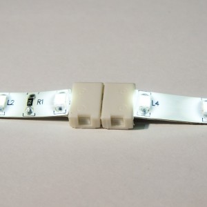 Connecteur ruban LED 8mm monocolore sans câble