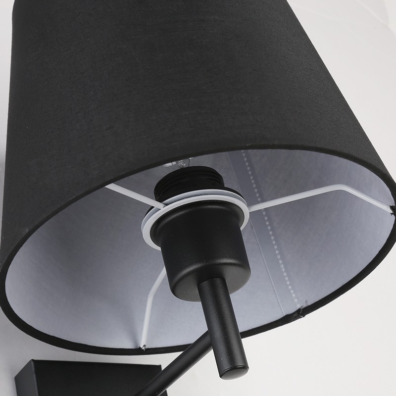 Abat-jour en tissu noir Abat-jour en tissu noir